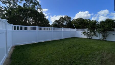 Mary PVC fence gallery long backyard boundary fence by Queensland Fencing Specialists