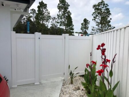Victoria PVC fence gallery courtyard privacy fence by Queensland Fencing Specialists