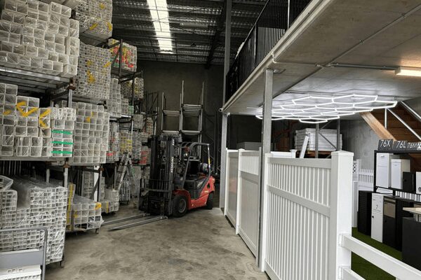 Queensland Fencing Specialists warehouse zones and pricing for PVC fencing delivery