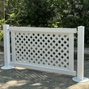 Temporary Fence Lattice Style